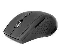 - Souris - droitiers et gauchers - optique - 5 boutons - sans fil - 2.4 GHz - récepteur sans fil USB - noir