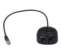 Dacomex switch casque tel RJ9 double écoute + boutons muet