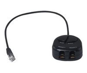 Dacomex switch casque tel RJ9 double écoute + boutons muet