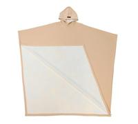 DACONGMING Poncho Polaire Femme Homme Couverture à Capuche Pull Plaid Canape Grande Taille Douce et Chaude Plaid Portable Plaids a Manches Polaire (Beige, One Size)