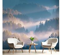 DACRWEKZ Papier Peint Panoramique 3D Soie, 300 x 210 cm Paysages naturels Panorama de la forêt, Grande Mural, pour Salon, Chambre d'enfant, Chambre Décoration Poster Papier Peint
