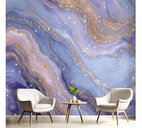 DACRWEKZ Papier Peint Panoramique 3D Soie Résumé luxueux, 400 x 280 cm Marbre pour Salon, Adulte Chambre d'enfants, Restaurant Décoration