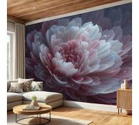 DACRWEKZ Papier Peint Panoramique Fleurs de rêve Soie, 400x280cm Papier Peint 3D Rose Fleurs géantes en fleurs