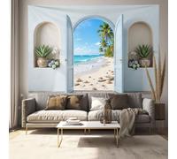 DACRWEKZ Tapisserie Murale Décorative Chambre Méditerranée fraîche