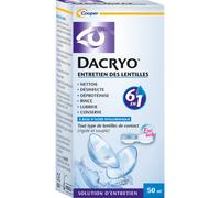 Dacryo Entretien Des Lentilles Solution D'Entretien 6en1 Tous Types De Lentilles 50ml