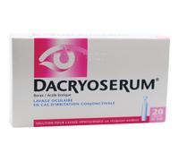 Dacryoserum Solution Pour Lavage Ophtalmique 20 Unidoses