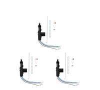 D'actionneur De Serrure De Porte Actionneur Verrouillage Centralisé Distance Électrique Voiture 2/5 Fils 12 V Système Robuste Kit Type Pistolet Unique(5 Wire 3Pcs)