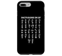 Dactylologie en LSF - Alphabet Langue des Signes Français Coque pour iPhone 7 Plus/8 Plus