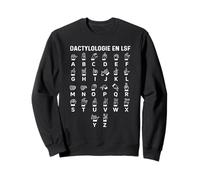 Dactylologie en LSF - Alphabet Langue des Signes Français Sweatshirt