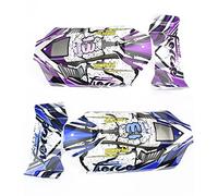 Dacvgog 2 Set RC Car Body Shell Car Cover Tail Wing pour 124017 124019 1/12 RC Voiture Upgrade Pièces Accessoires de Remplacement