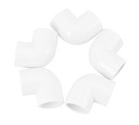 Dacvgog 5 Pièces de Connecteur Adaptateur de Raccords de tuyaux PVC de 20mm Diamètre 90 angle, Blanc