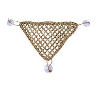 Dacvgog Bearded Dragon Lizard Hamac Chaise Longue, 100% Seagrass Fibres pour Les, Geckos, Serpents et Hermit Crabs, et Triangulaire en Plastique Terrarium Feuilles des Plantes