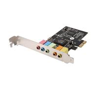 Dacvgog Carte son PCIe PCI-E X1 CMI8738 Puce 32/64 Bit Carte Son Carte Stéréo Un 5.1 Canaux Bureau Intégré pour PC