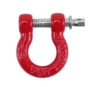 Dacvgog Crochet de remorquage D- Pare-chocs en métal rouge 4 pièces pour chenille 1/10 RC -4 Axial SCX10 90046 D90