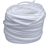 Dacvgog Fournitures de RéParation en Osier MatéRiau en Rotin SynthéTique, Kit de RéParation de Meubles de Patio Durable Blanc