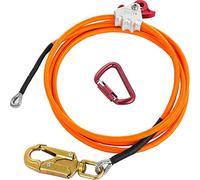 Dacvgog Kit de Ligne de Retournement de Base en d'acier Corde de Positionnement d'escalade RéGlable pour Arboriculteurs Grimpeurs Grimpeurs D' Une L'ExtéRieur