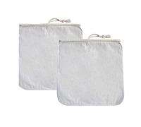 Dacvgog Lot de 2 filtres organiques réutilisables pour café, filtres à bière de 12 pouces, filtres écologiques en coton, un filet