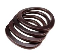 Dacvgog Lot de 4 poignées pour porte-monnaie en forme de D, outils de rechange poignées pour sac tissé crochet, sac de plage, poignées pour de paille