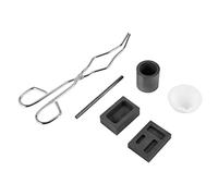 Dacvgog Lot de 6 pièces résistantes à la chaleur - Kit de fours pour racler les bijoux - Métal doré - Founge en graphite - Creuset pour faire fondre des expériences chimiques