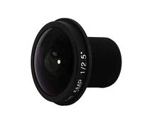Dacvgog Objectif HD œil de CCTV 5MP 1,8 mm M12 x 0,5 Montage 1/2,5 F2.0 180 degrés pour caméras de vidéosurveillance Lentilles CCTV