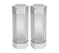 Dacvgog Tube pour fumeurs de 2 pièces, tuyau pour fumeurs, un de 6 pouces, accessoire de barbecue en acier inoxydable, pour grilles un