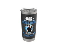 Dad A Sons First Hero A Daughters First Love Fathers Day Gobelet isotherme en acier inoxydable double paroi