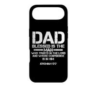 Dad Blessed is The Man Christian Jeremiah 17:7 Citation de la Bible Coque pour iPhone Air