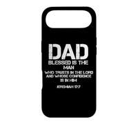 Dad Blessed is The Man Christian Jeremiah 17:7 Citation de la Bible Coque pour iPhone Air