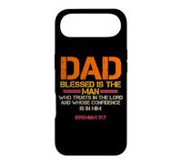 Dad Blessed is The Man Christian Jeremiah 17:7 Citation de la Bible Coque pour iPhone Air