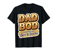 Dad Bod Powered By Beer And Snacks Blague amusante pour la fête des pères T-Shirt