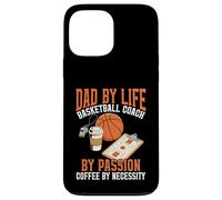 Dad by Life Design Basketball Coach par Passion Coffee Lover Coque pour iPhone 13 Pro Max
