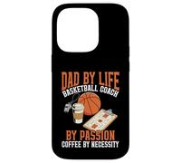 Dad by Life Design Basketball Coach par Passion Coffee Lover Coque pour iPhone 14 Pro