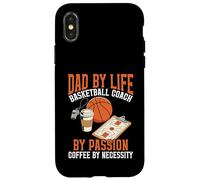 Dad by Life Design Basketball Coach par Passion Coffee Lover Coque pour iPhone X/XS