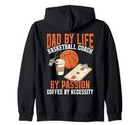 Dad by Life Design Basketball Coach par Passion Coffee Lover Sweat à Capuche