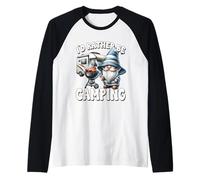 Dad Camper Gnome Funny Saying For Men Id Rather Be Camping Manche Raglan