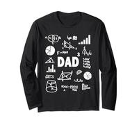 Dad Cubed Three Times Dad Math Third Power Father Manche Longue