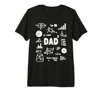 Dad Cubed Three Times Dad Math Third Power Father T-Shirt Haut de Gamme