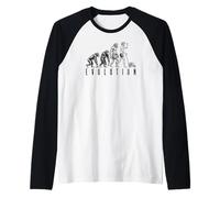 Dad Evolution Tondeuse à gazon drôle vintage fête des pères homme Manche Raglan