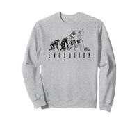 Dad Evolution Tondeuse à gazon drôle vintage fête des pères homme Sweatshirt