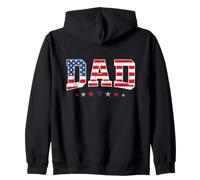 Dad Father's Day American Flag 4th of July USA Patriotic Sweat à Capuche