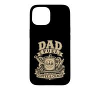 Dad Fuel Coffee Mechanic Citation Vintage Tool Illustration Coque pour iPhone 15