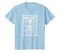 Dad Jokes : Skeleton Edition J'Ai trouvé cet humérus Funny Bones T-Shirt, Enfant, Bleu Céleste, 8 Ans