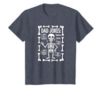 Dad Jokes : Skeleton Edition J'Ai trouvé cet humérus Funny Bones T-Shirt, Enfant, Bleu Chiné, 8 Ans