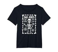 Dad Jokes : Skeleton Edition J'Ai trouvé cet humérus Funny Bones T-Shirt, Femme Grandes Tailles, Noir, 6X