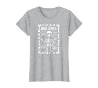 Dad Jokes : Skeleton Edition J'Ai trouvé cet humérus Funny Bones T-Shirt, Femme, Gris Chiné, M