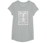 Dad Jokes : Skeleton Edition J'Ai trouvé cet humérus Funny Bones T-Shirt, Fille, Gris Chiné, S