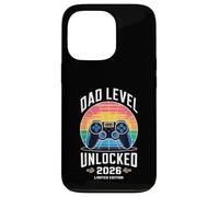 Dad Level Unlocked 2026 Funny Gamer New Dad Annonce Coque pour iPhone 13 Pro
