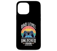Dad Level Unlocked 2026 Funny Gamer New Dad Annonce Coque pour iPhone 13 Pro Max