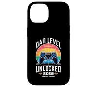 Dad Level Unlocked 2026 Funny Gamer New Dad Annonce Coque pour iPhone 14