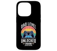 Dad Level Unlocked 2026 Funny Gamer New Dad Annonce Coque pour iPhone 14 Pro